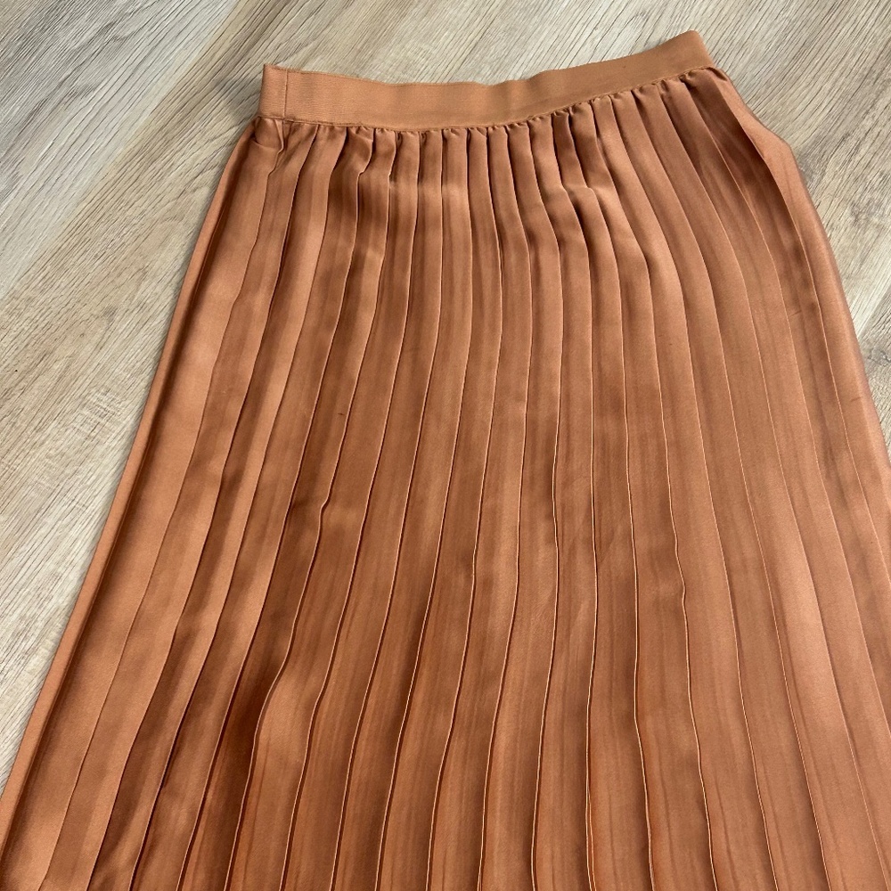 Maison Jules A-Line Pleated Skirt